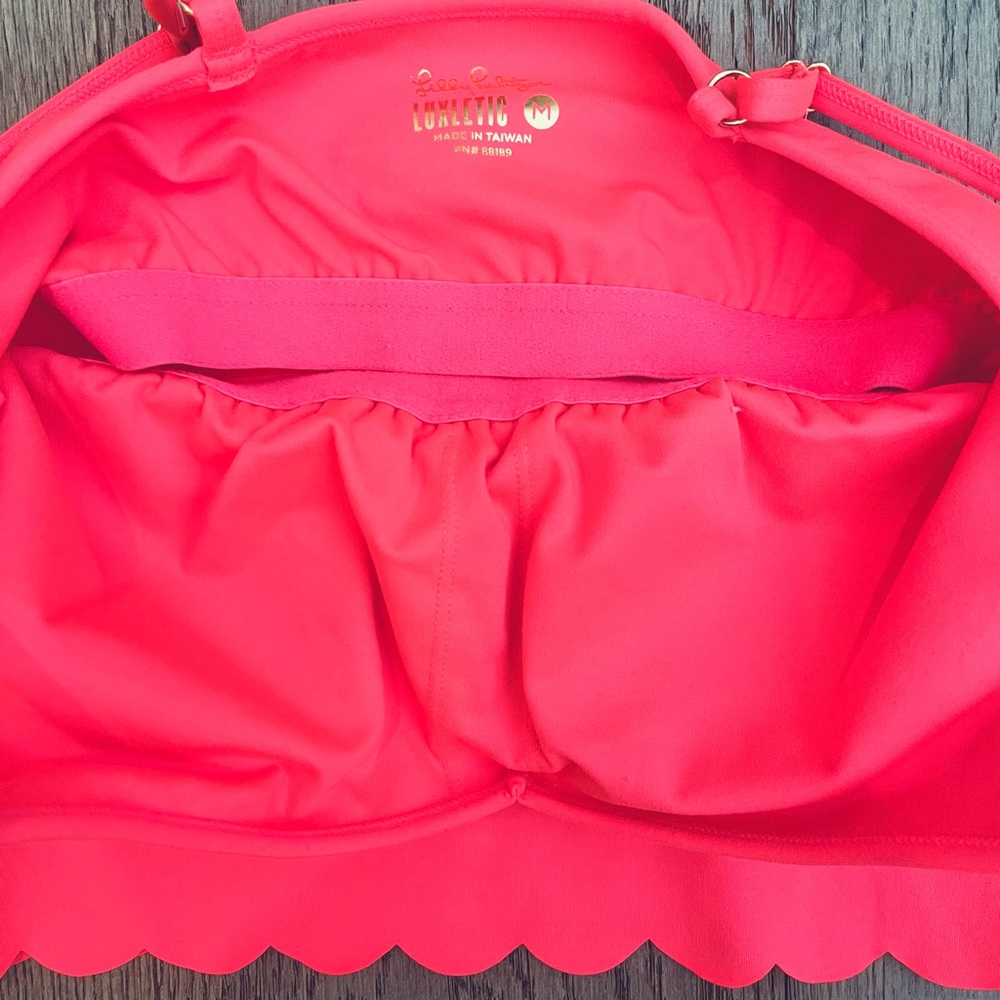 Lily Pulitzer Cassis scalloped luxletic tank, Medium - Picture 3 of 3